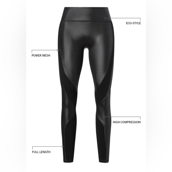 ✨FABLETICS✨ NWT Khloe Black Shine Motion365+ Contour High Waist Leggings Medium - Picture 14 of 15